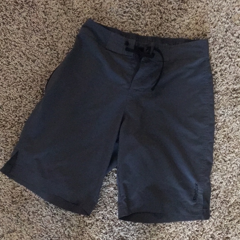 Grey Reebok PlayDry Board Shorts